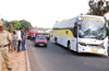 3 buses meet with accident at Udyavar ; Lucky escape for passengers